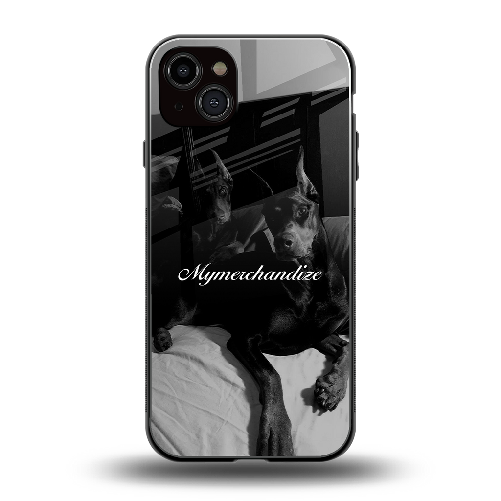 alpha pair back phone cover | glass case for iphone 14 plus