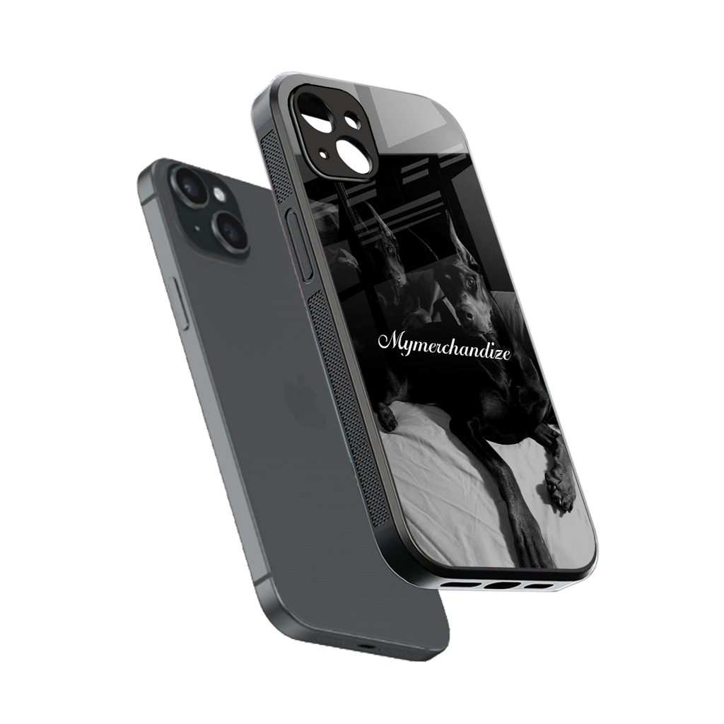 alpha pair back phone cover | glass case for iphone 14 plus