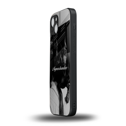 alpha pair back phone cover | glass case for iphone 15 plus