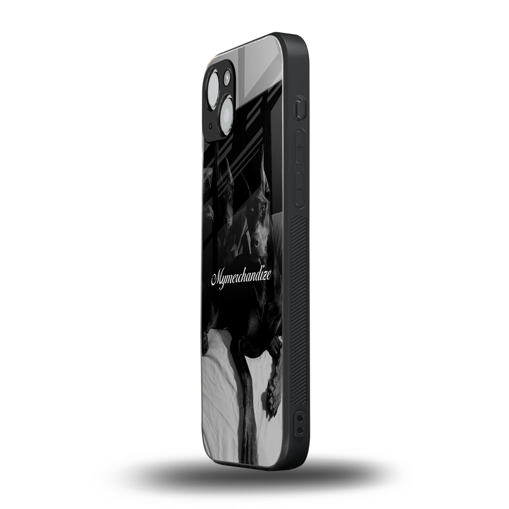 alpha pair back phone cover | glass case for iphone 14 plus