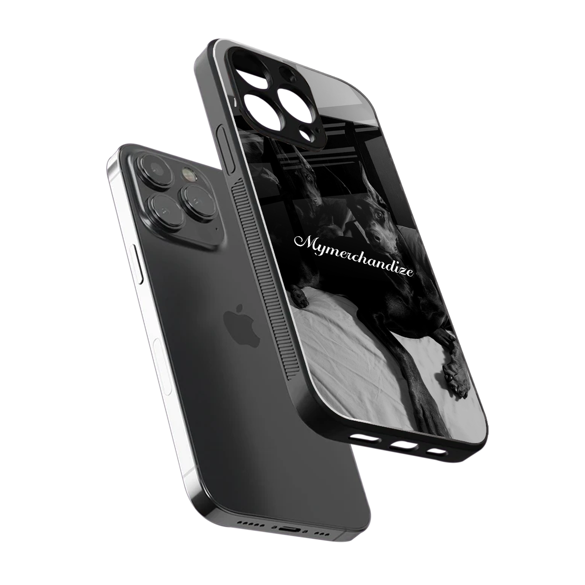 alpha pair back phone cover | glass case for iphone 15 pro max