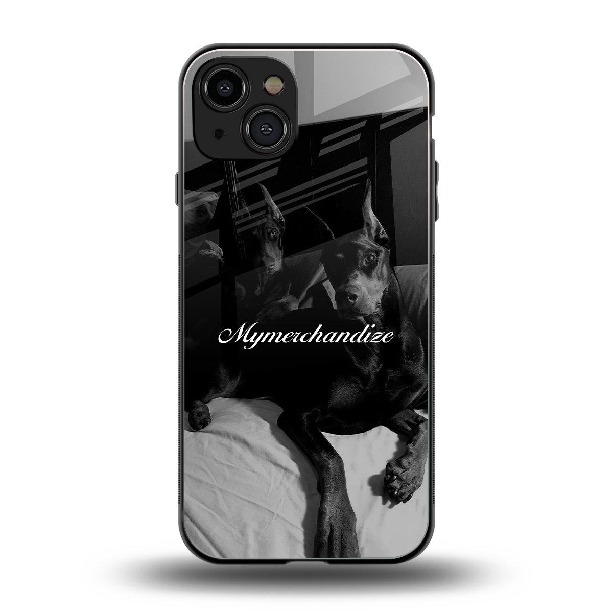 alpha pair back phone cover | glass case for iphone 15