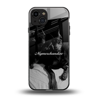 alpha pair back phone cover | glass case for iphone 15