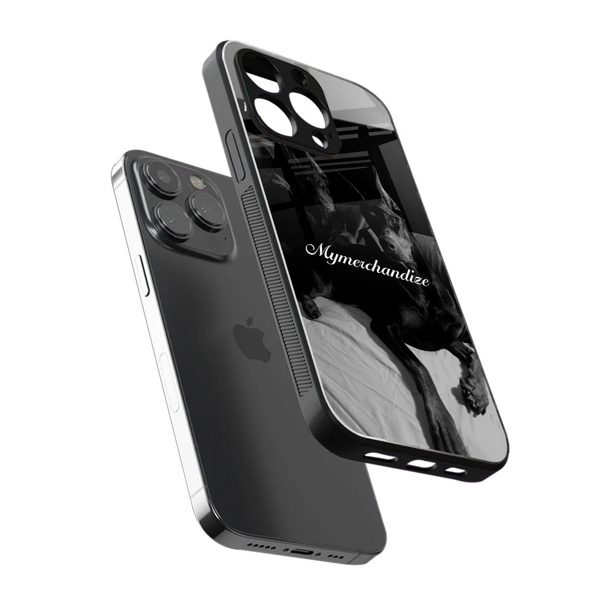 alpha pair back phone cover | glass case for iphone 15 pro