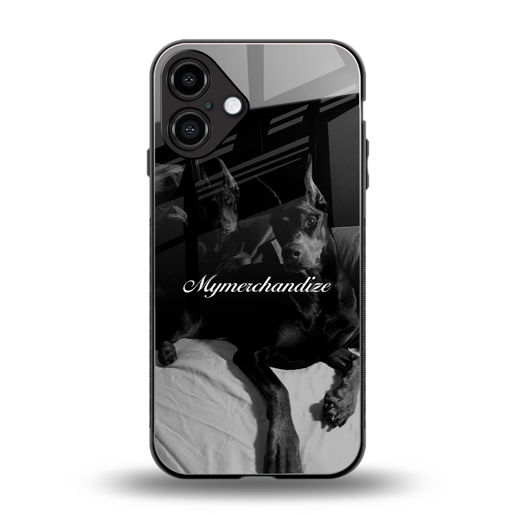 alpha pair back phone cover | glass case for iphone 16 plus