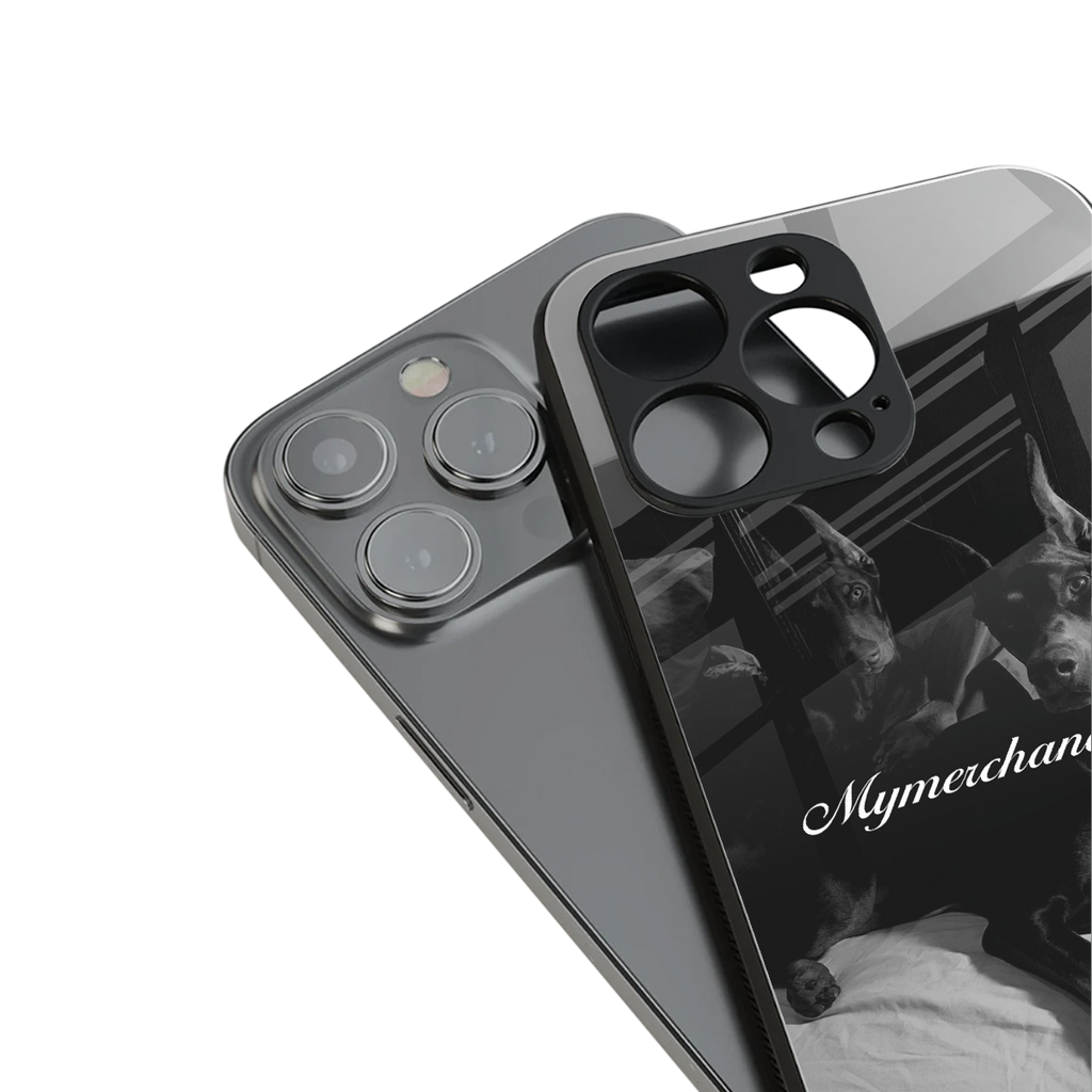 alpha pair back phone cover | glass case for iphone 14 plus