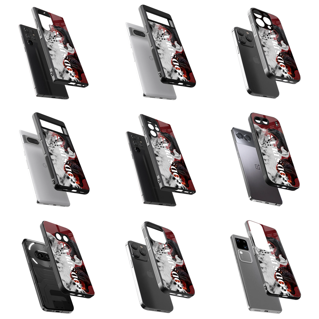Durable Glass Back Mobile Case for iPhone, Samsung, OnePlus, Google Pixel, Redmi, Vivo, Oppo