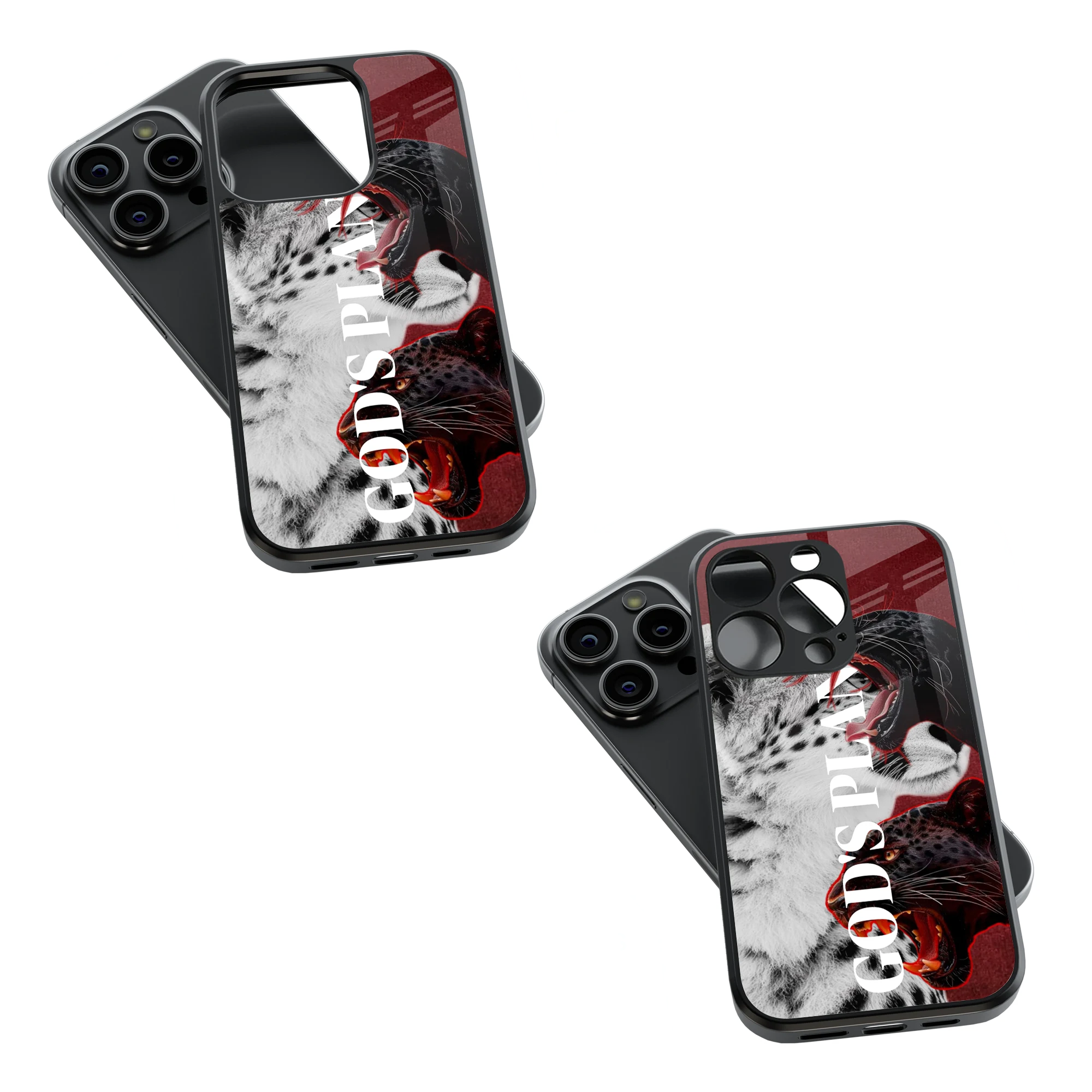 Trendy Glass Back Mobile Case for iPhone, Samsung, Redmi, OnePlus, Google Pixel, Motorola