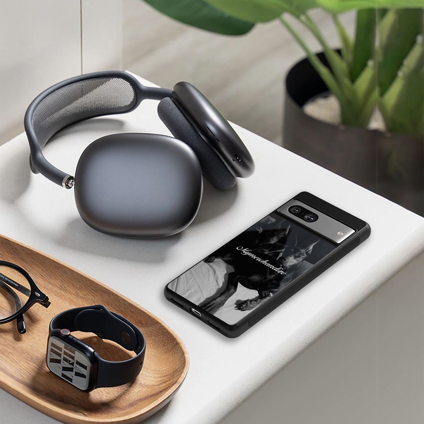 alpha pair back phone cover | glass case for Google Pixel 8