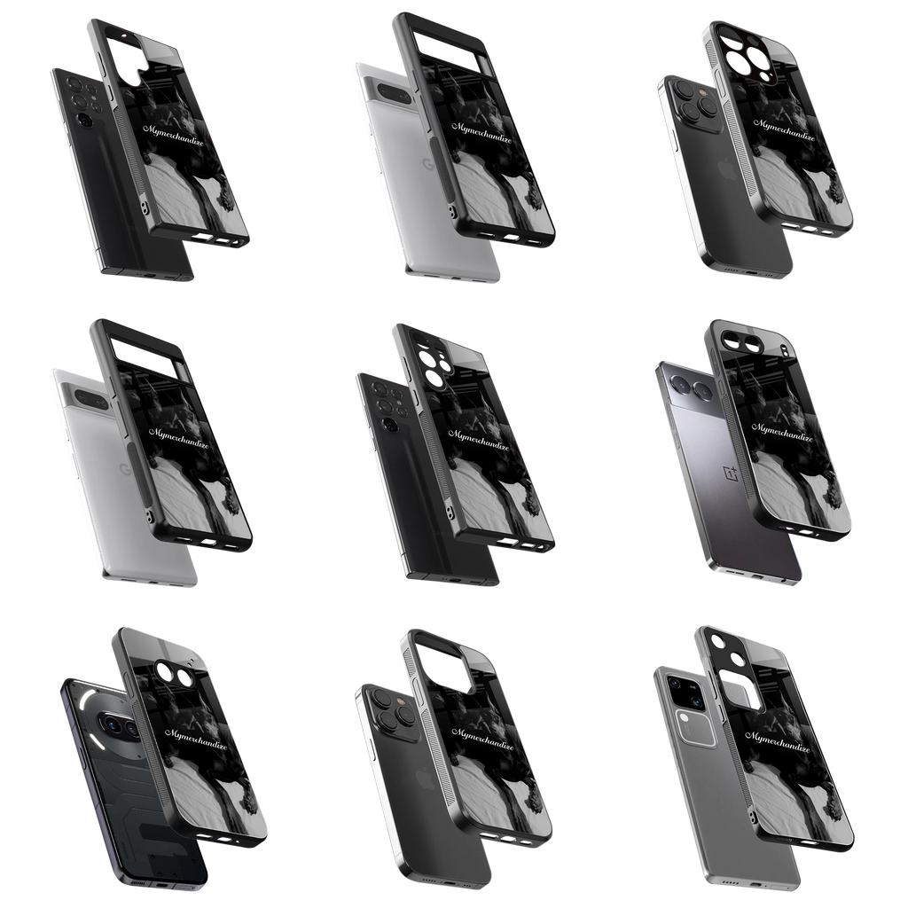 Durable Glass Back Mobile Case for iPhone, Samsung, OnePlus, Google Pixel, Redmi, Vivo, Oppo