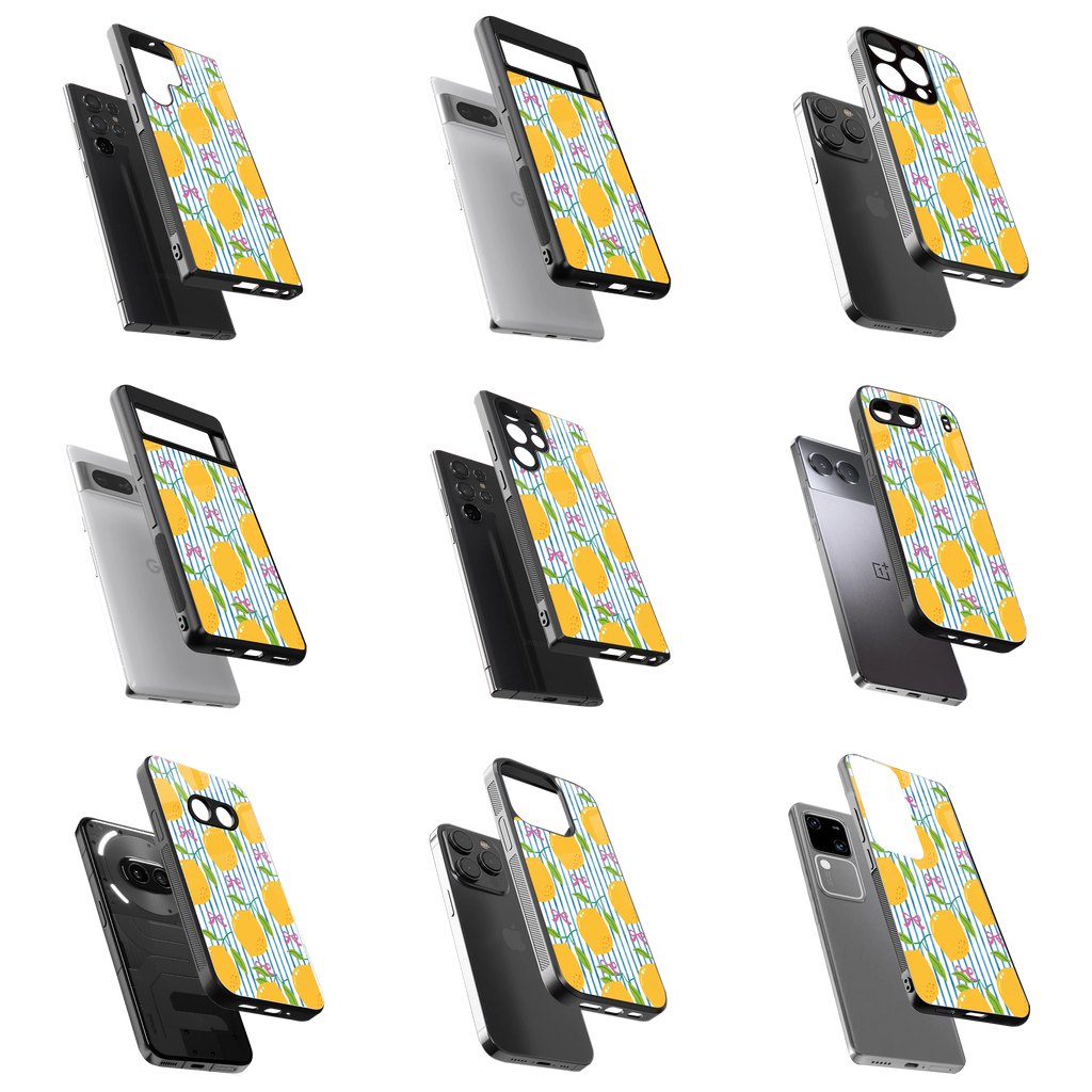 Durable Glass Back Mobile Case for iPhone, Samsung, OnePlus, Google Pixel, Redmi, Vivo, Oppo