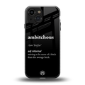 ambitchous back phone cover | glass case for iphone 13 mini