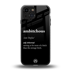 ambitchous back phone cover | glass case for iphone 13 mini