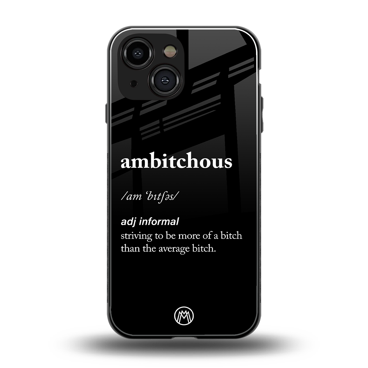 ambitchous back phone cover | glass case for iphone 13 mini