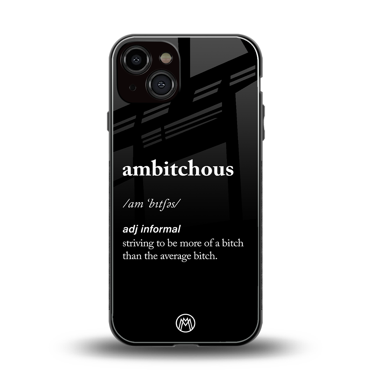 ambitchous back phone cover | glass case for iphone 13