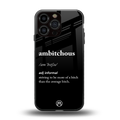 ambitchous back phone cover | glass case for iphone 14 pro max