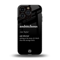 ambitchous back phone cover | glass case for iphone 14 pro
