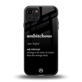 ambitchous back phone cover | glass case for iphone 15