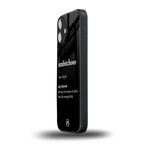 ambitchous back phone cover | glass case for iphone 16 plus