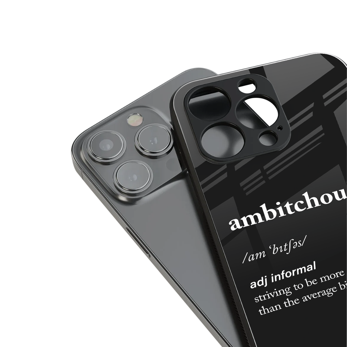 ambitchous back phone cover | glass case for iphone 13 pro