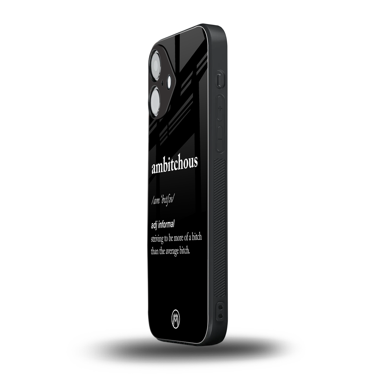 ambitchous back phone cover | glass case for iphone 16