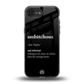 ambitchous back phone cover | glass case for iphone 16e