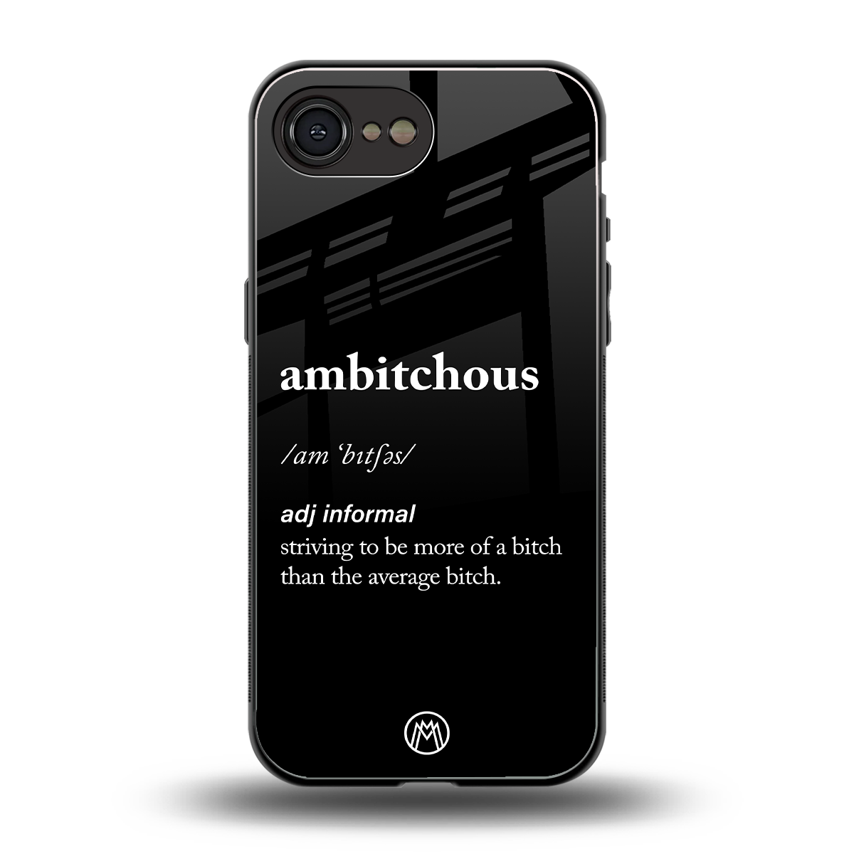 ambitchous back phone cover | glass case for iphone 16e