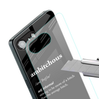 ambitchous back phone cover | glass case for iphone 16e