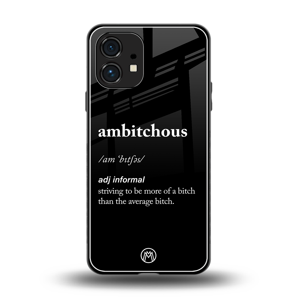 ambitchous back phone cover | glass case for nothing phone 1