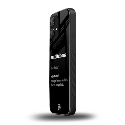 ambitchous back phone cover | glass case for nothing phone 1