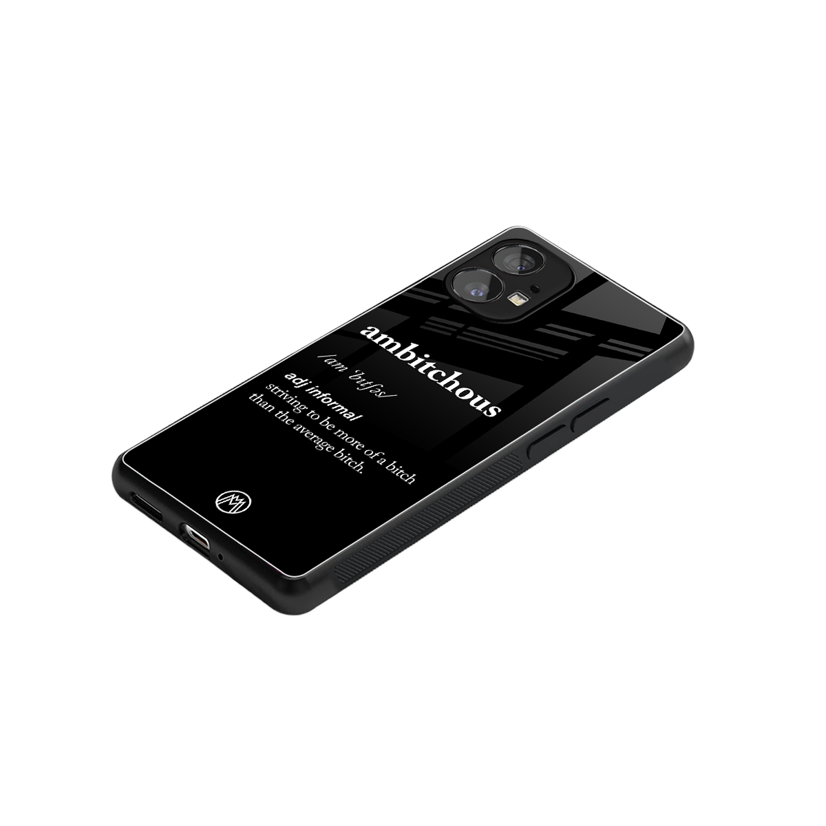 ambitchous back phone cover | glass case for nothing phone 1