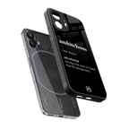 ambitchous back phone cover | glass case for nothing phone 2