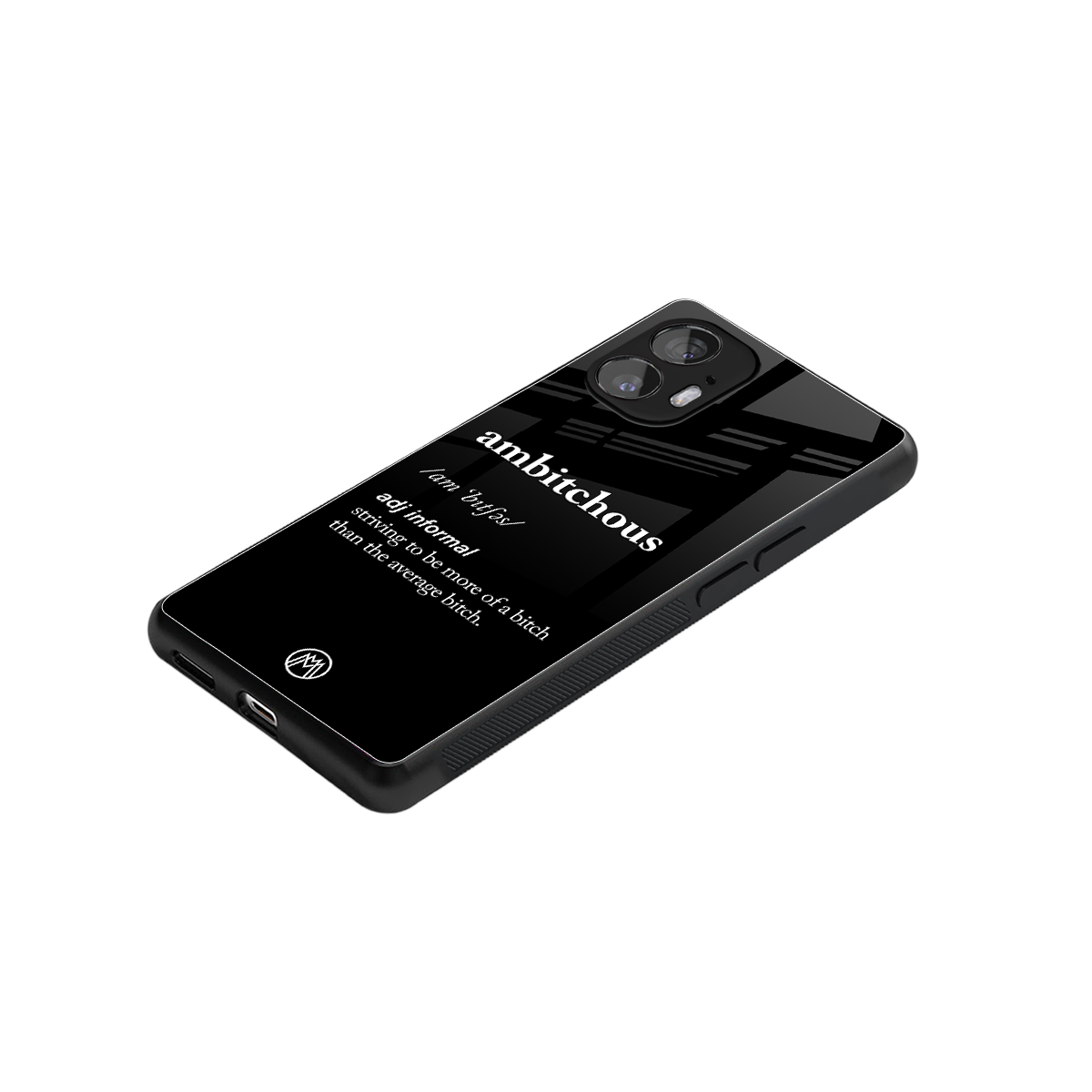 ambitchous back phone cover | glass case for nothing phone 2