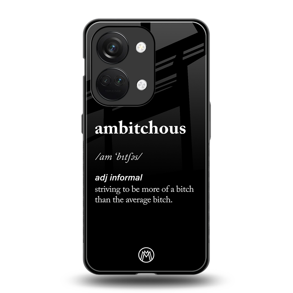 ambitchous back phone cover | glass case for oneplus nord 3