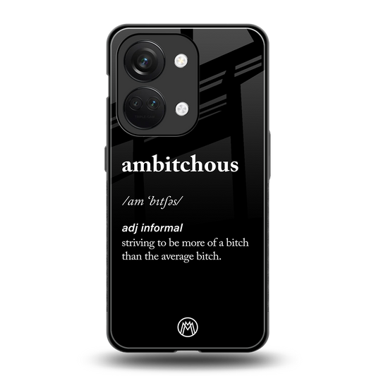 ambitchous back phone cover | glass case for oneplus nord 3