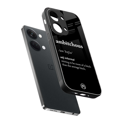 ambitchous back phone cover | glass case for oneplus nord 3