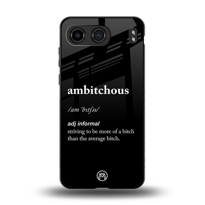 ambitchous back phone cover | glass case for oneplus nord 4