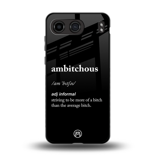 ambitchous back phone cover | glass case for oneplus nord 4
