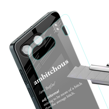 ambitchous back phone cover | glass case for oneplus nord 4