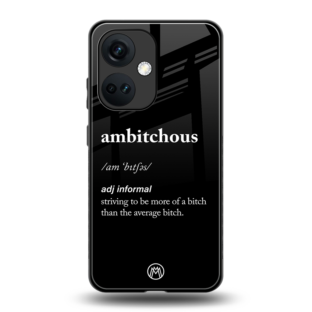 ambitchous back phone cover | glass case for oneplus nord ce 3