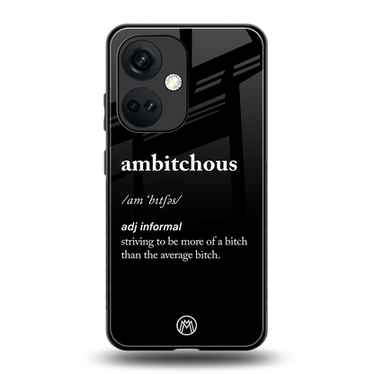 ambitchous back phone cover | glass case for oneplus nord ce 3
