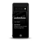 ambitchous back phone cover | glass case for google pixel 6 pro
