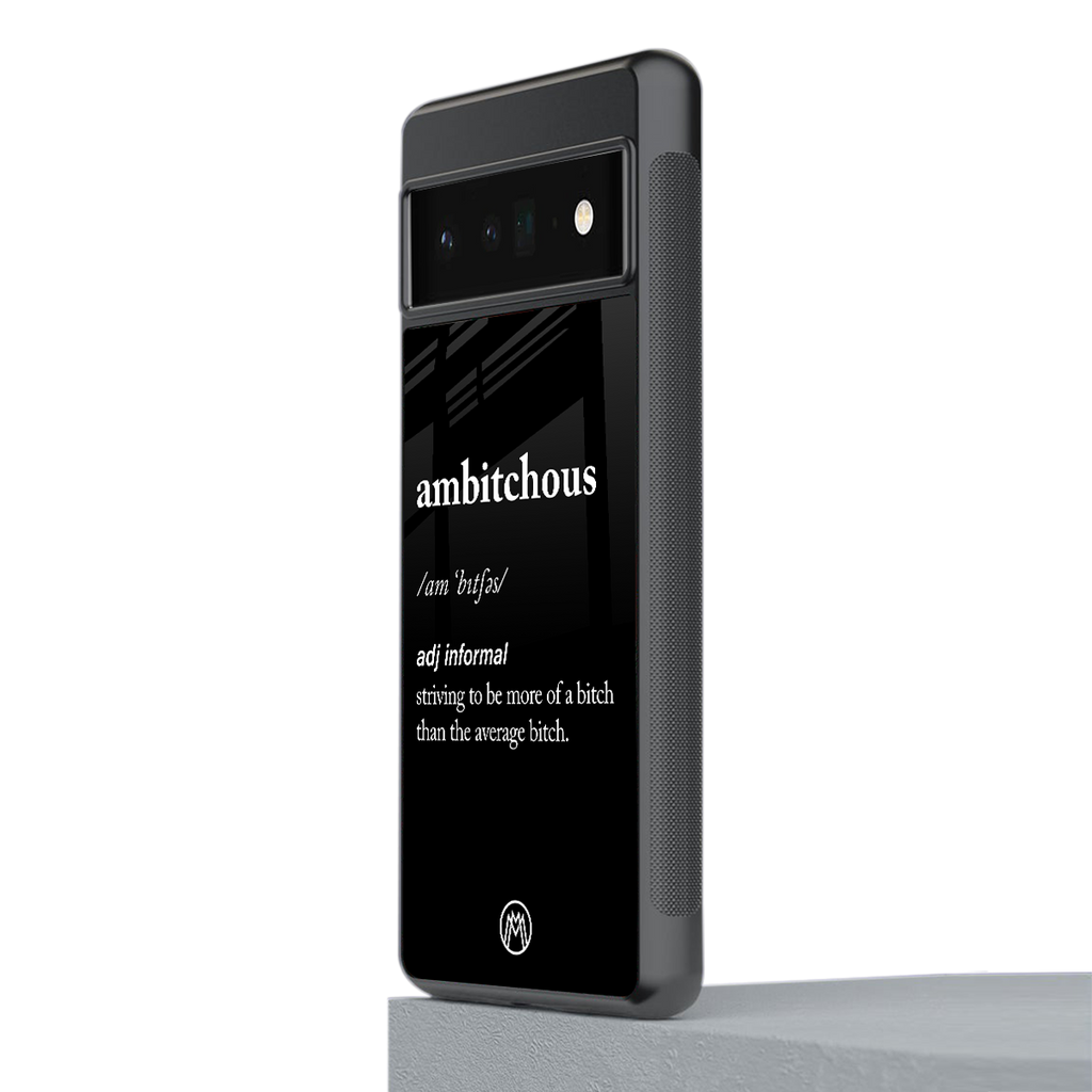 ambitchous back phone cover | glass case for google pixel 6 pro