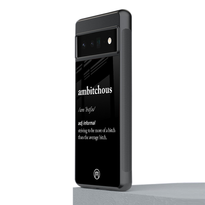 ambitchous back phone cover | glass case for google pixel 6 pro