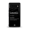 ambitchous back phone cover | glass case for Google Pixel 6A