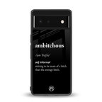 ambitchous back phone cover | glass case for Google Pixel 6A