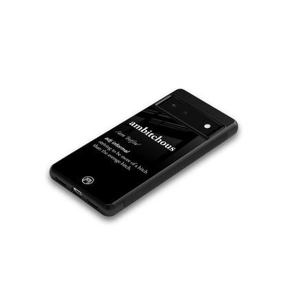 ambitchous back phone cover | glass case for Google Pixel 6A