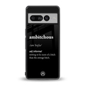 ambitchous back phone cover | glass case for google pixel 7 pro