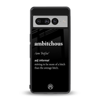 ambitchous back phone cover | glass case for google pixel 7 pro