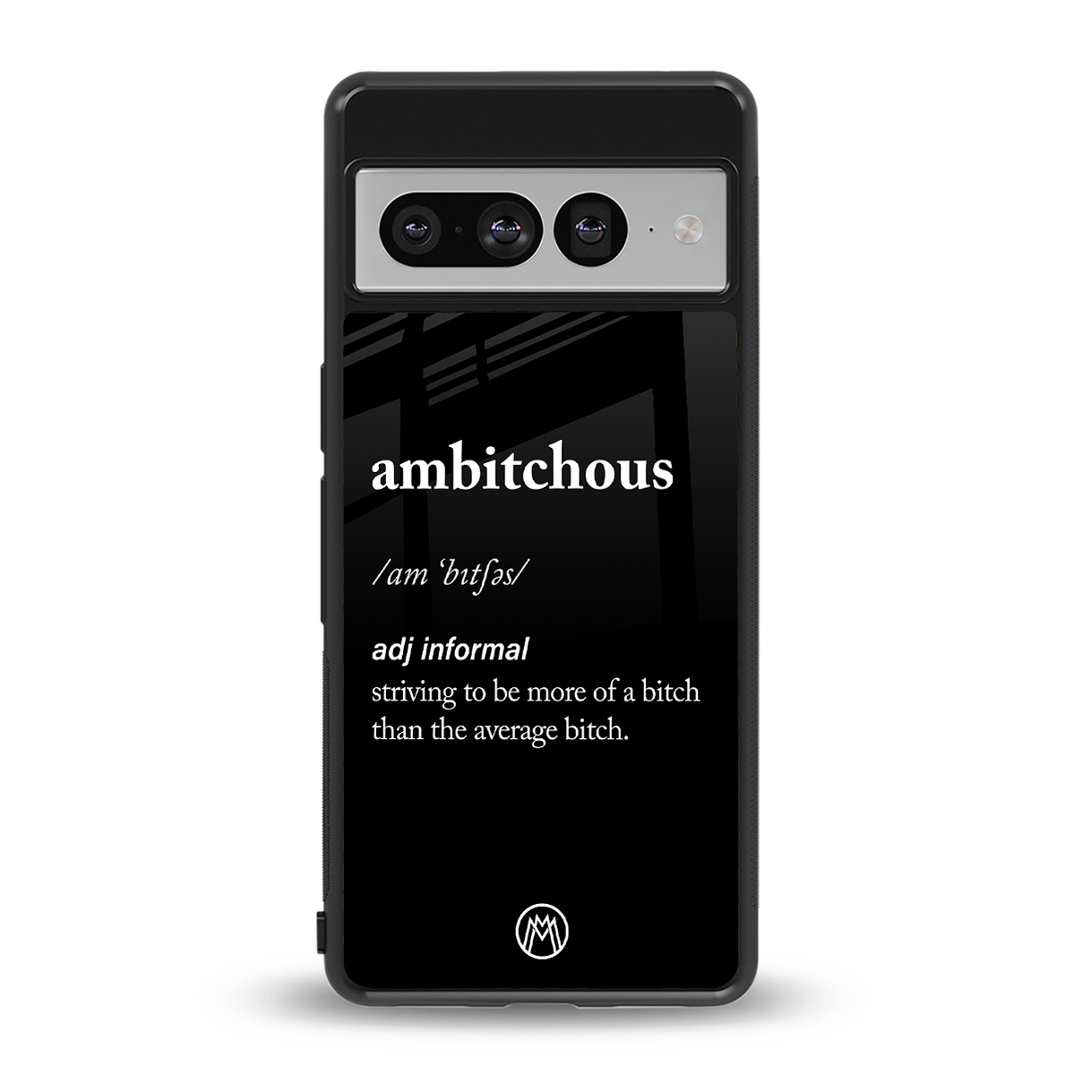 ambitchous back phone cover | glass case for google pixel 7 pro